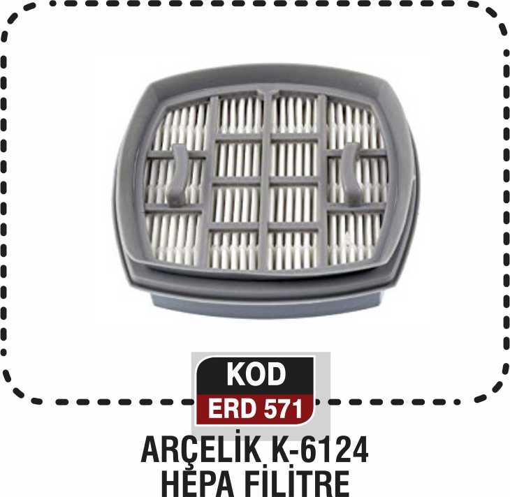 ARÇELİK K-6124 HEPA FİLİTRE ERD 571
