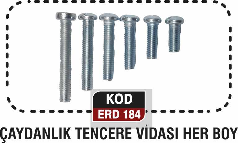 ÇAYDANLIK TENCERE VİDASI HER BOY ERD 184